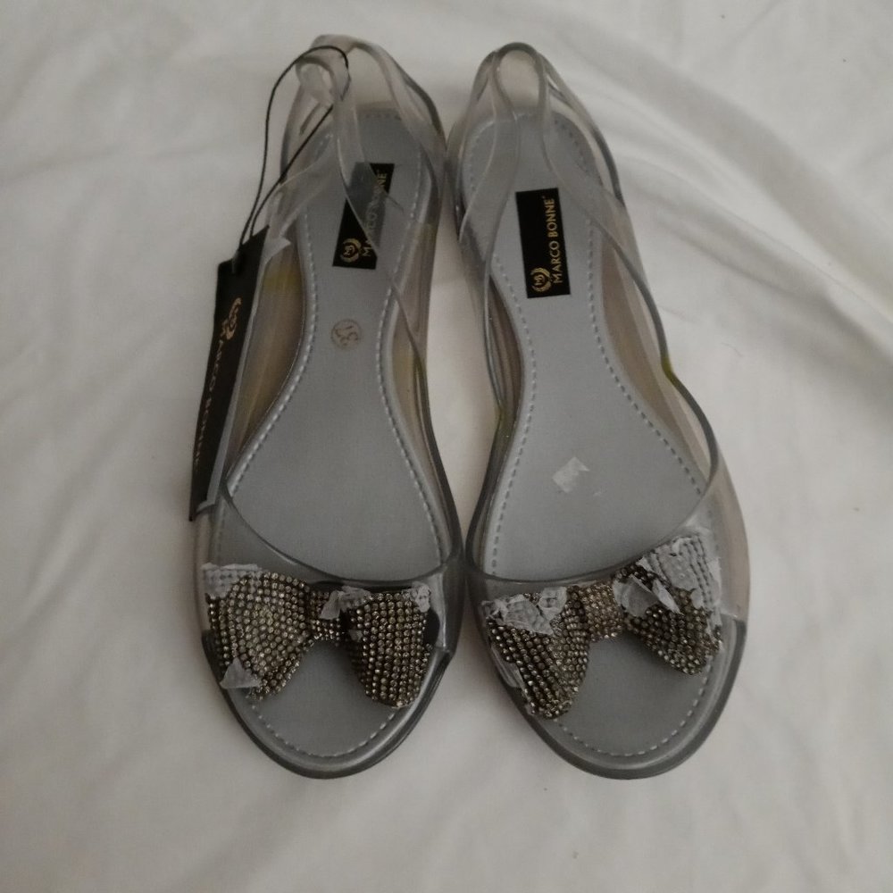 New Marco Bonne Clear Jellies Sandals 37 US 6